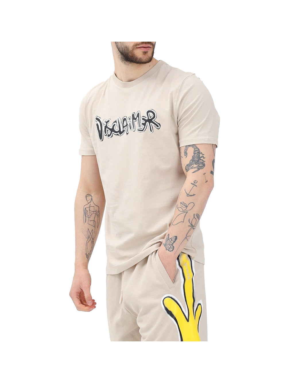DISCLAIMER Disclaimer T-Shirt Uomo Safari - Beige SAFARI