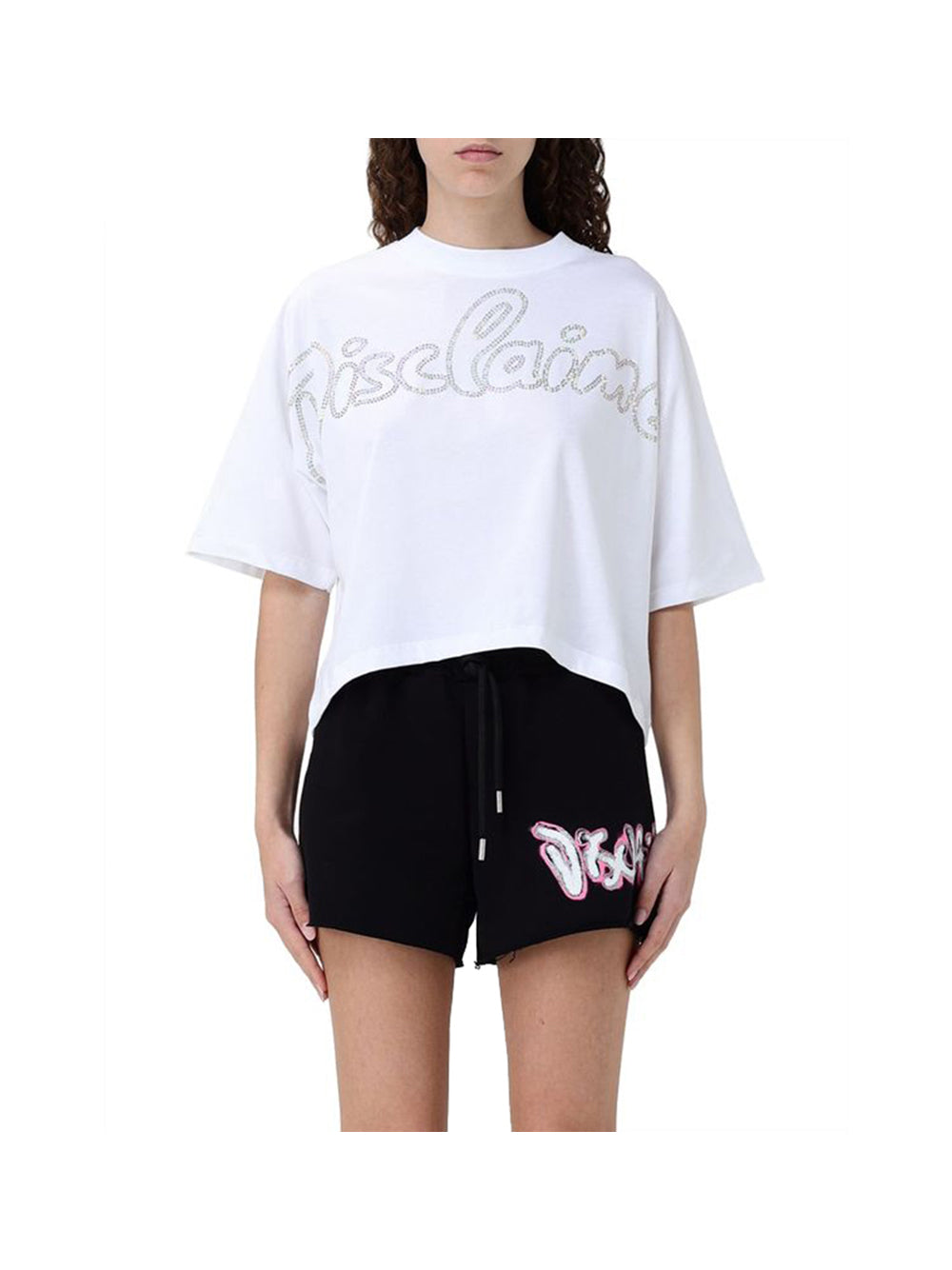 DISCLAIMER Disclaimer T-Shirt Donna Bianco Bianco