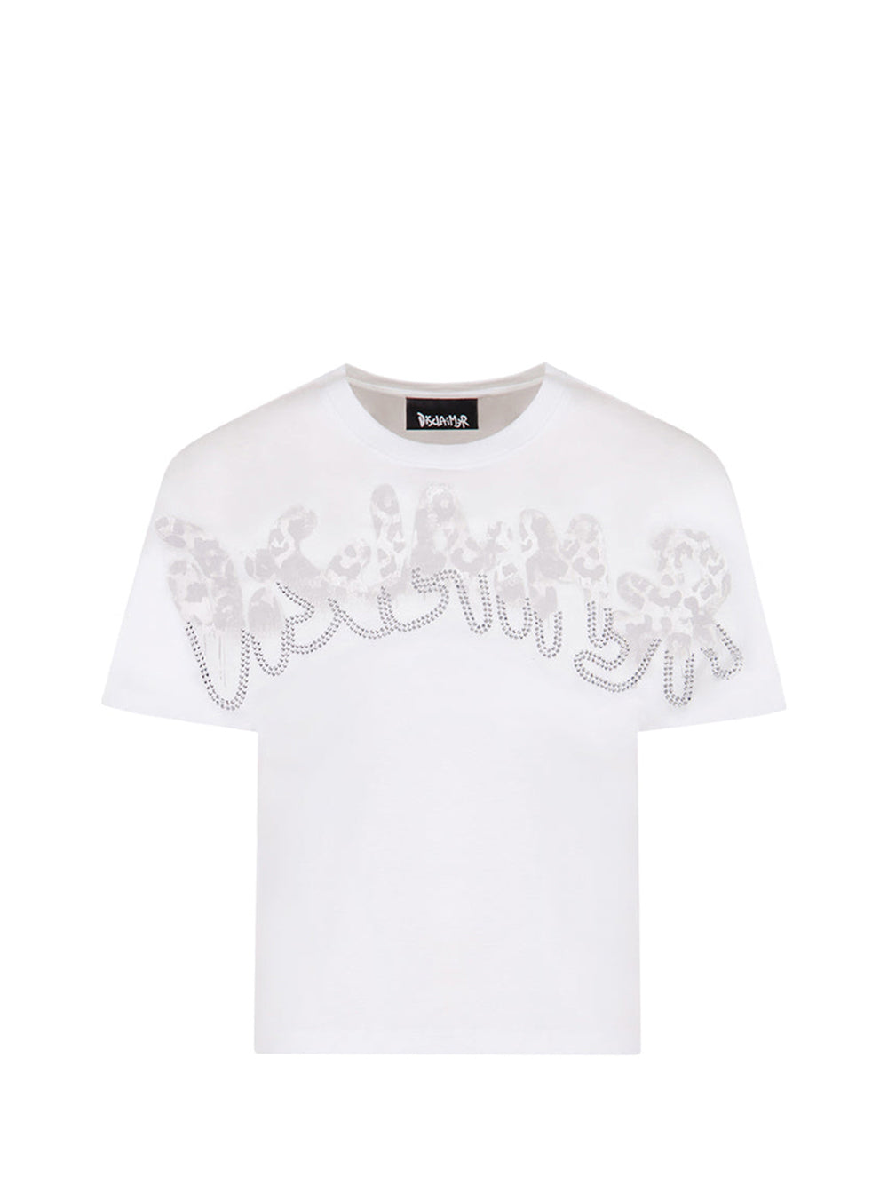 DISCLAIMER Disclaimer T-Shirt Donna Bianco Bianco