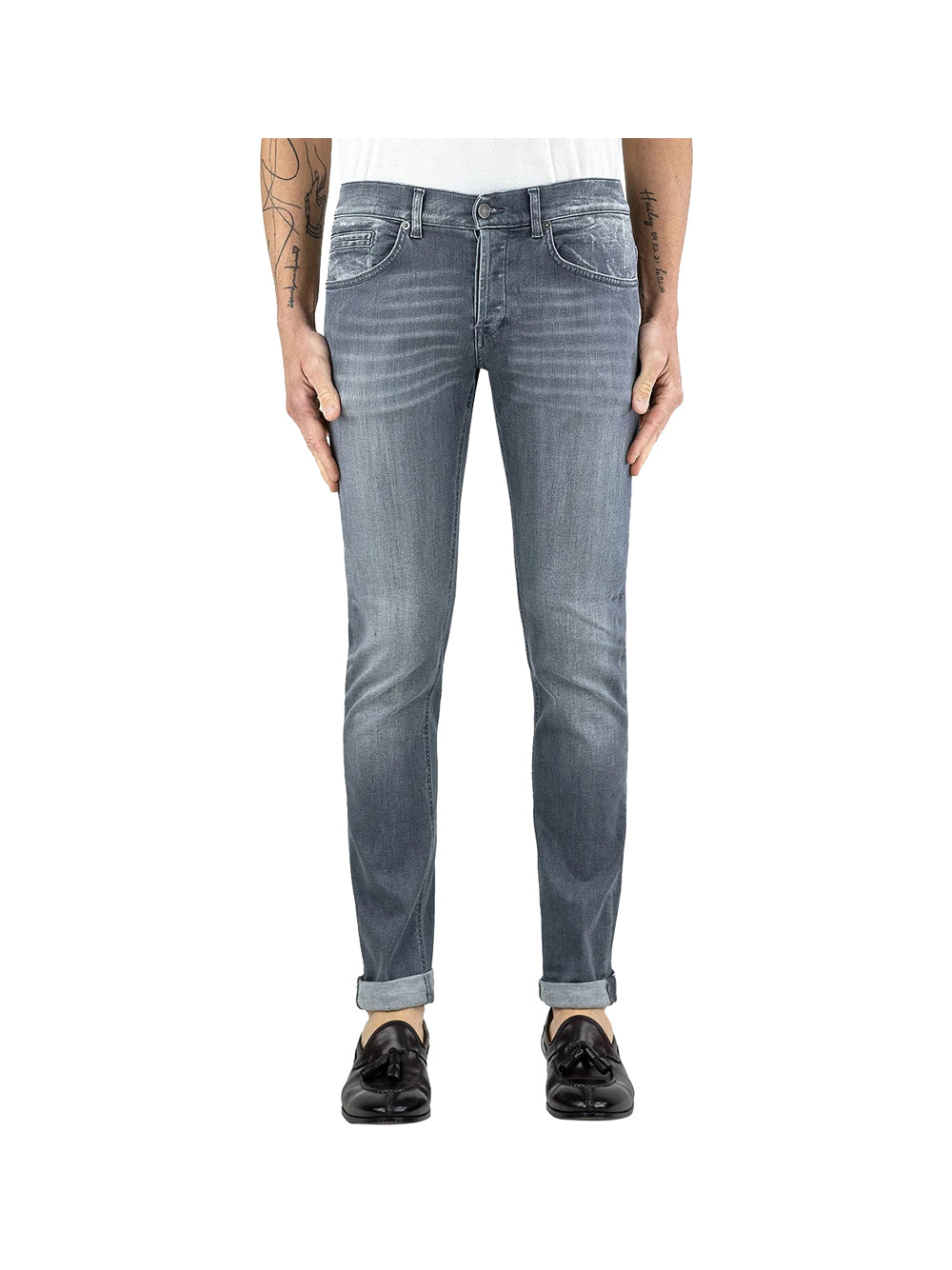 DONDUP STC Dondup Jeans Uomo Grigio Grigio