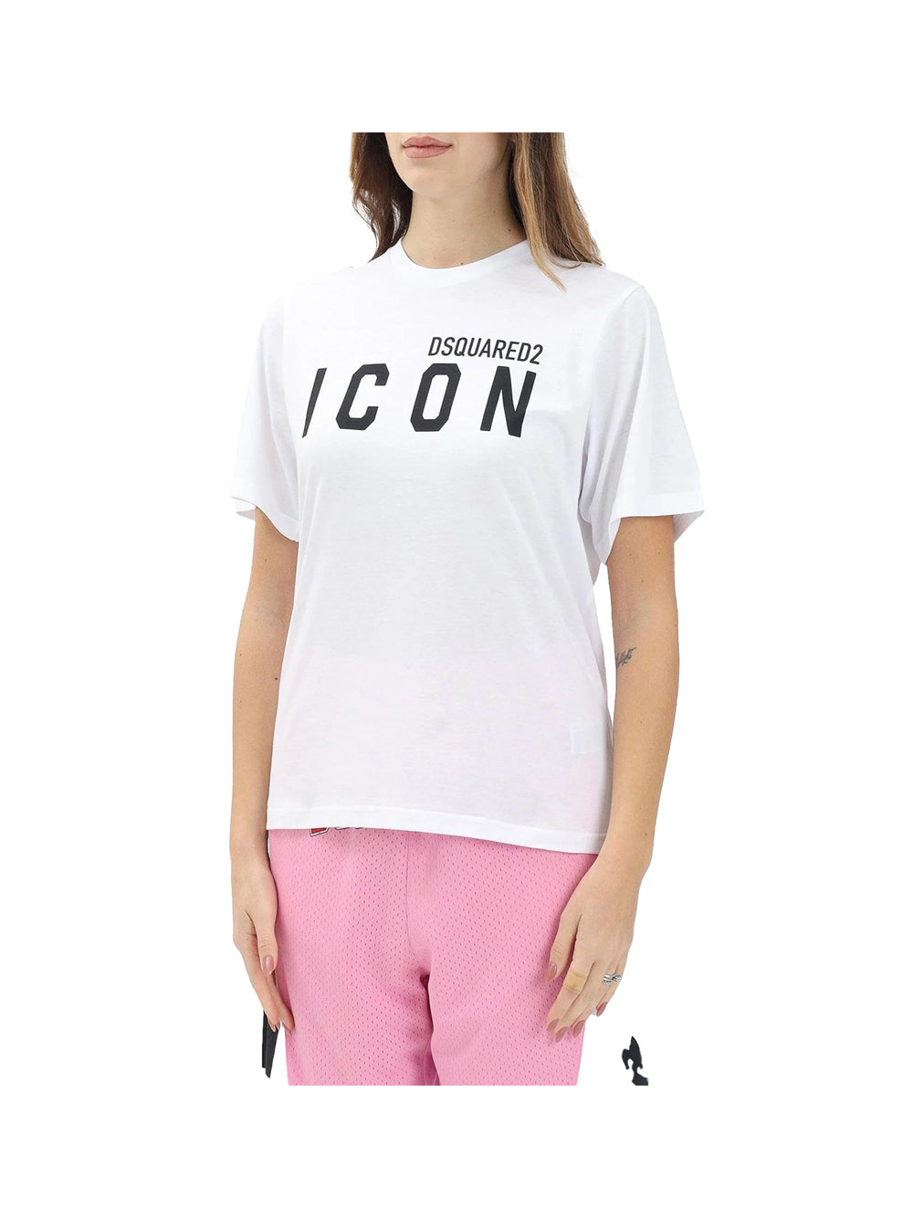 DSQUARED ICON Dsquared T-Shirt Unisex Bimbo Bianco Bianco