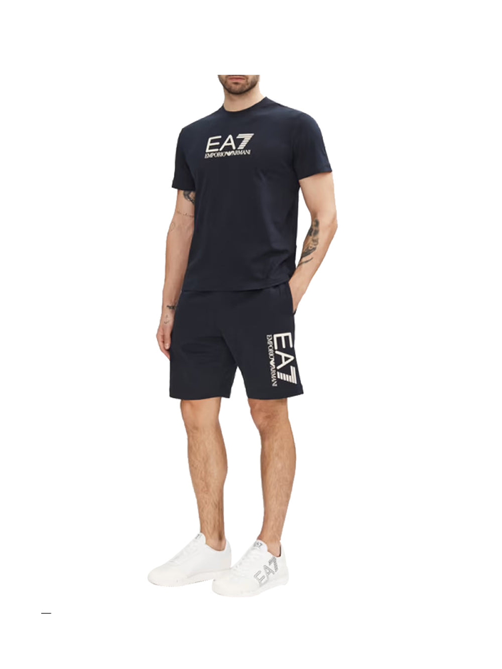 EA7 Ea7 Short Uomo Armani Blue/beige - Blu Armani Blue/Beige