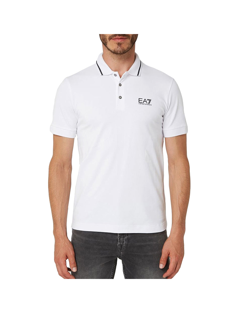 EA7 Ea7 Polo Uomo White - Bianco WHITE