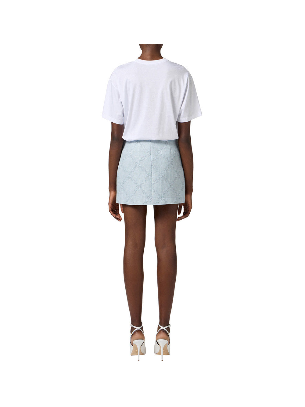 ELISABETTA FRANCHI 1USCITA Elisabetta Franchi T-Shirt Donna Gesso - Bianco Gesso