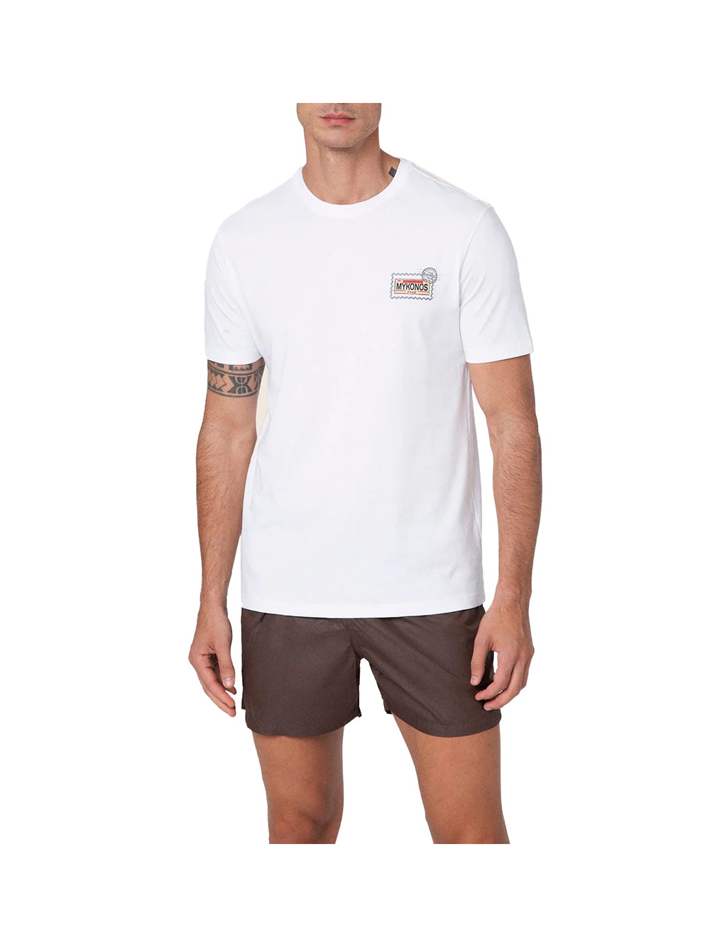F**K Effek T-Shirt Uomo Bianco Bianco