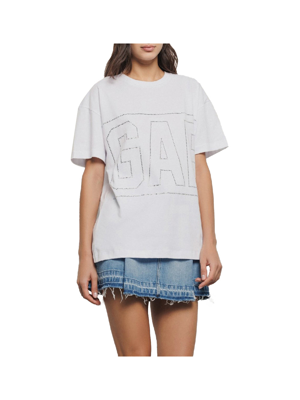 GAELLE PARIS Gaelle Paris T-Shirt Donna Bianco Bianco
