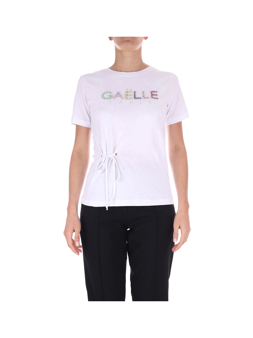 GAELLE PARIS Gaelle Paris T-Shirt Donna Bianco Bianco