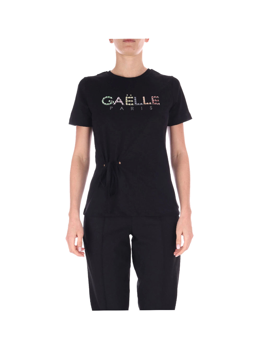GAELLE PARIS Gaelle Paris T-Shirt Donna Nero Nero