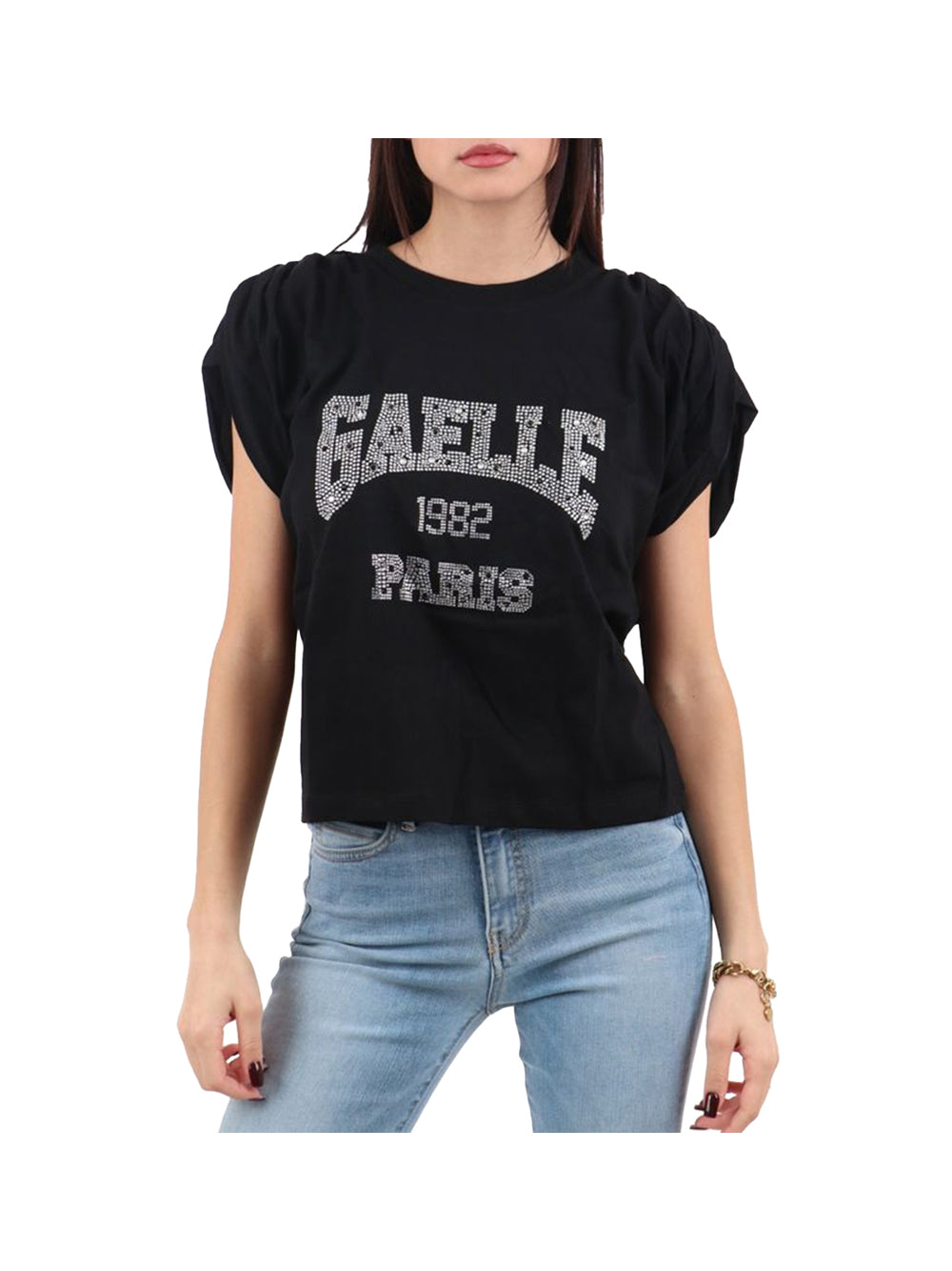 GAELLE PARIS Gaelle Paris T-Shirt Donna Nero Nero