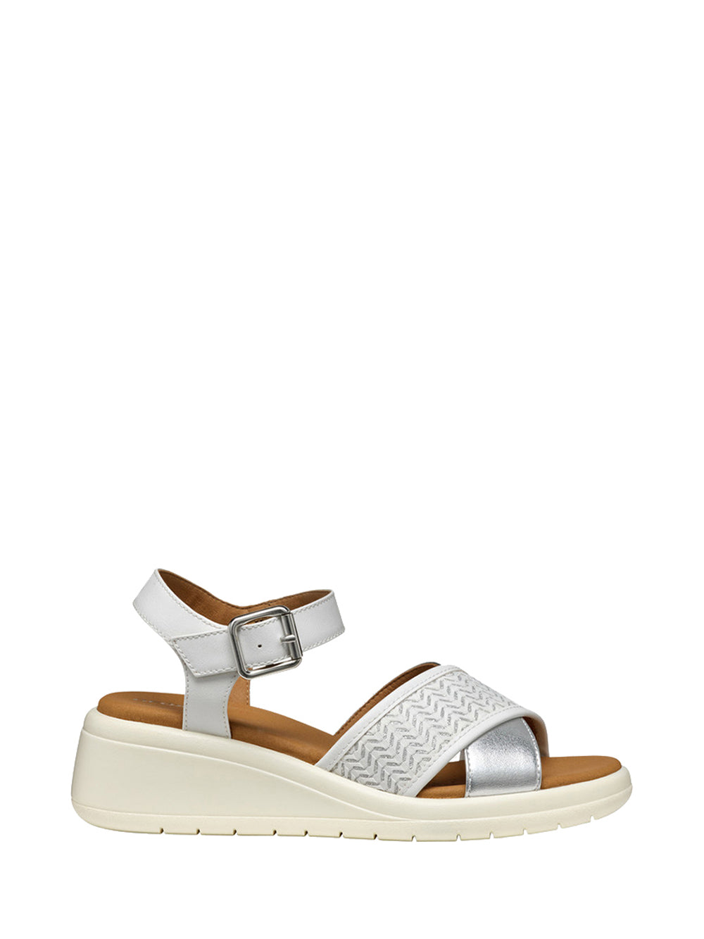 GEOX Geox Sandalo con Tacco D Meliconia G - Bianco Multi BIANCO MULTI