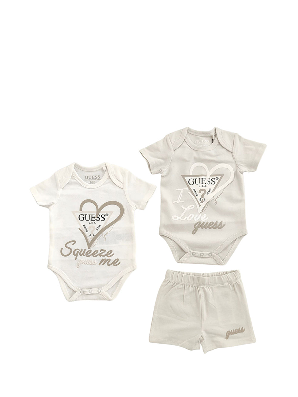 GUESS 2 USCITA Guess Coordinato Unisex Bimbo Bianco/beige - Multicolore BIANCO/BEIGE