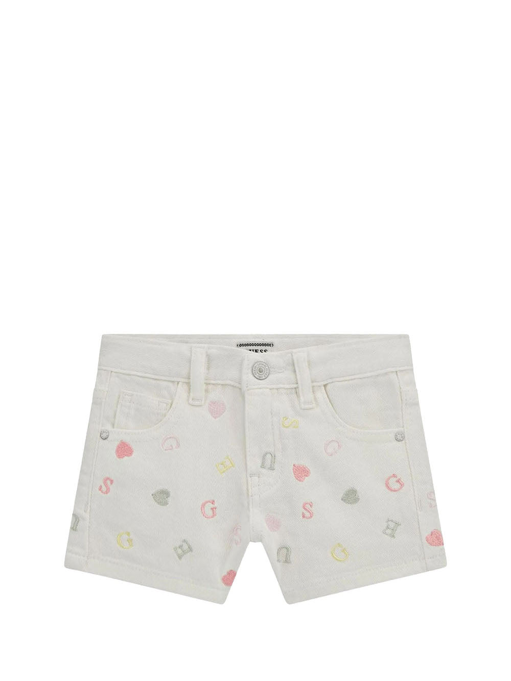 GUESS 2 USCITA Guess Short Bambina Bianco Bianco