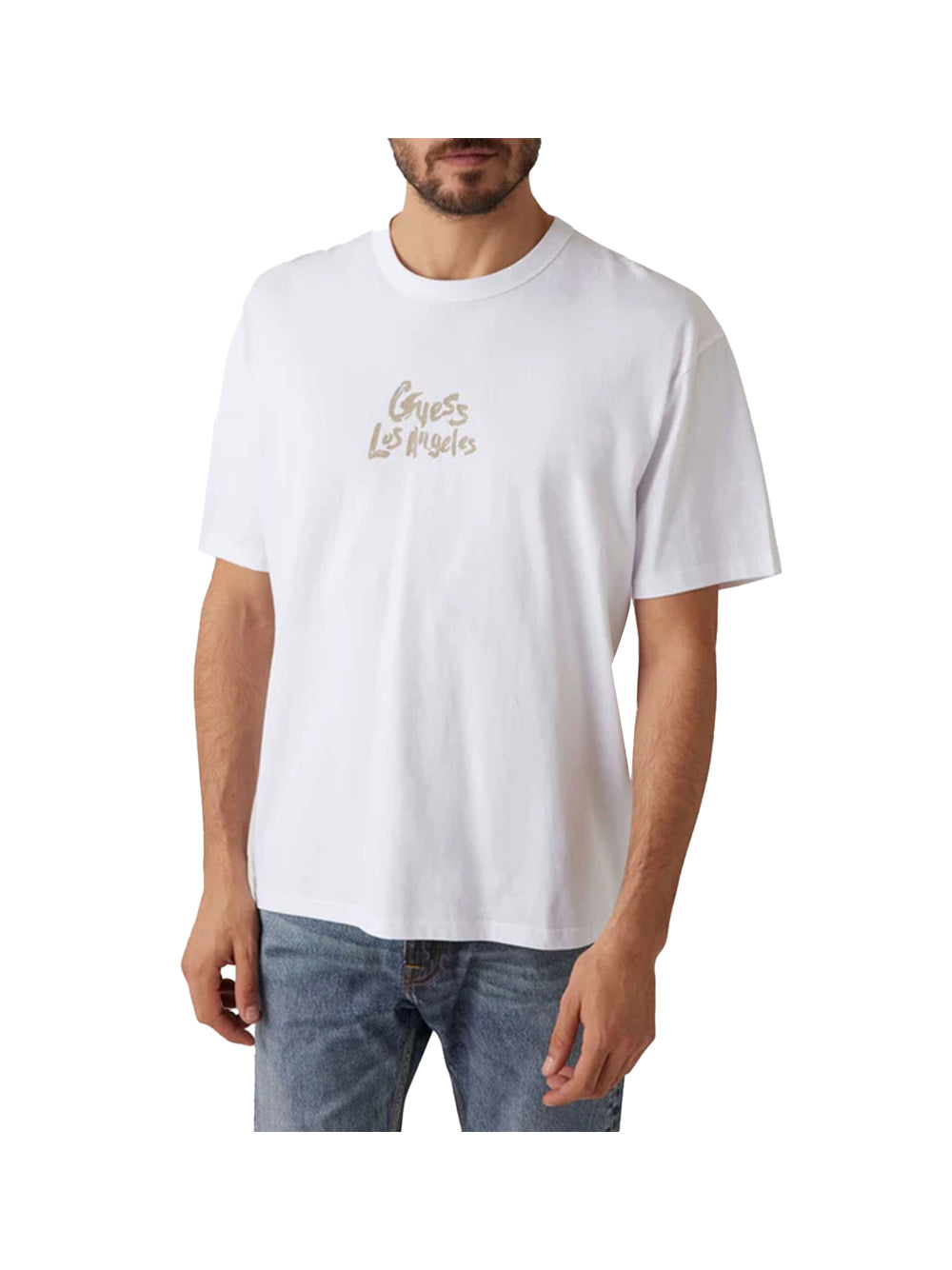 GUESS 2 USCITA Guess T-Shirt Uomo Bianco Bianco