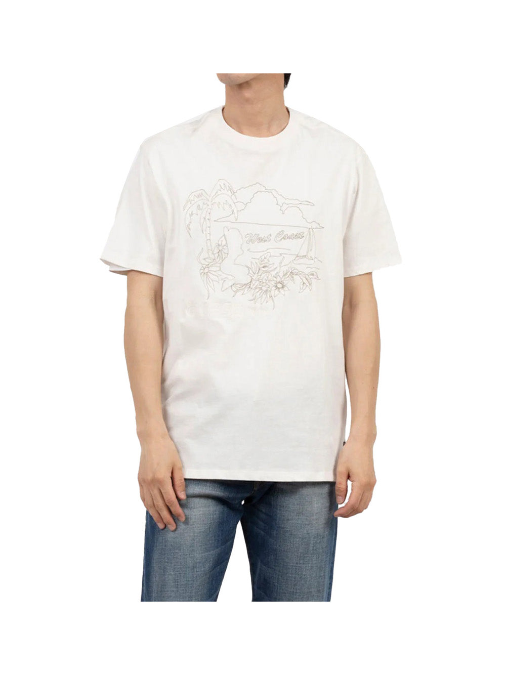 GUESS 2 USCITA Guess T-Shirt Uomo Bianco Bianco