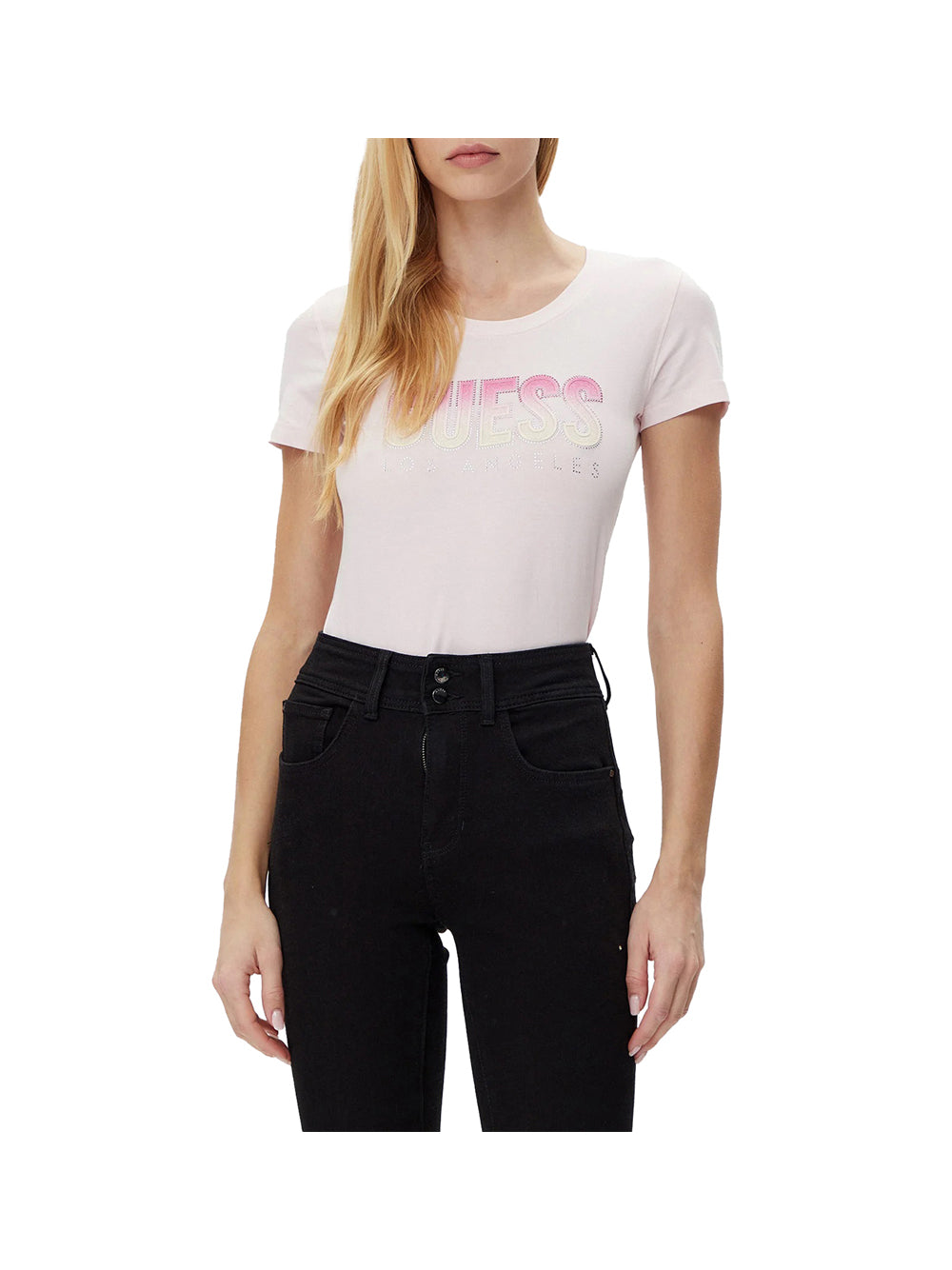 GUESS 2 USCITA Guess T-Shirt Donna Pink - Rosa PINK