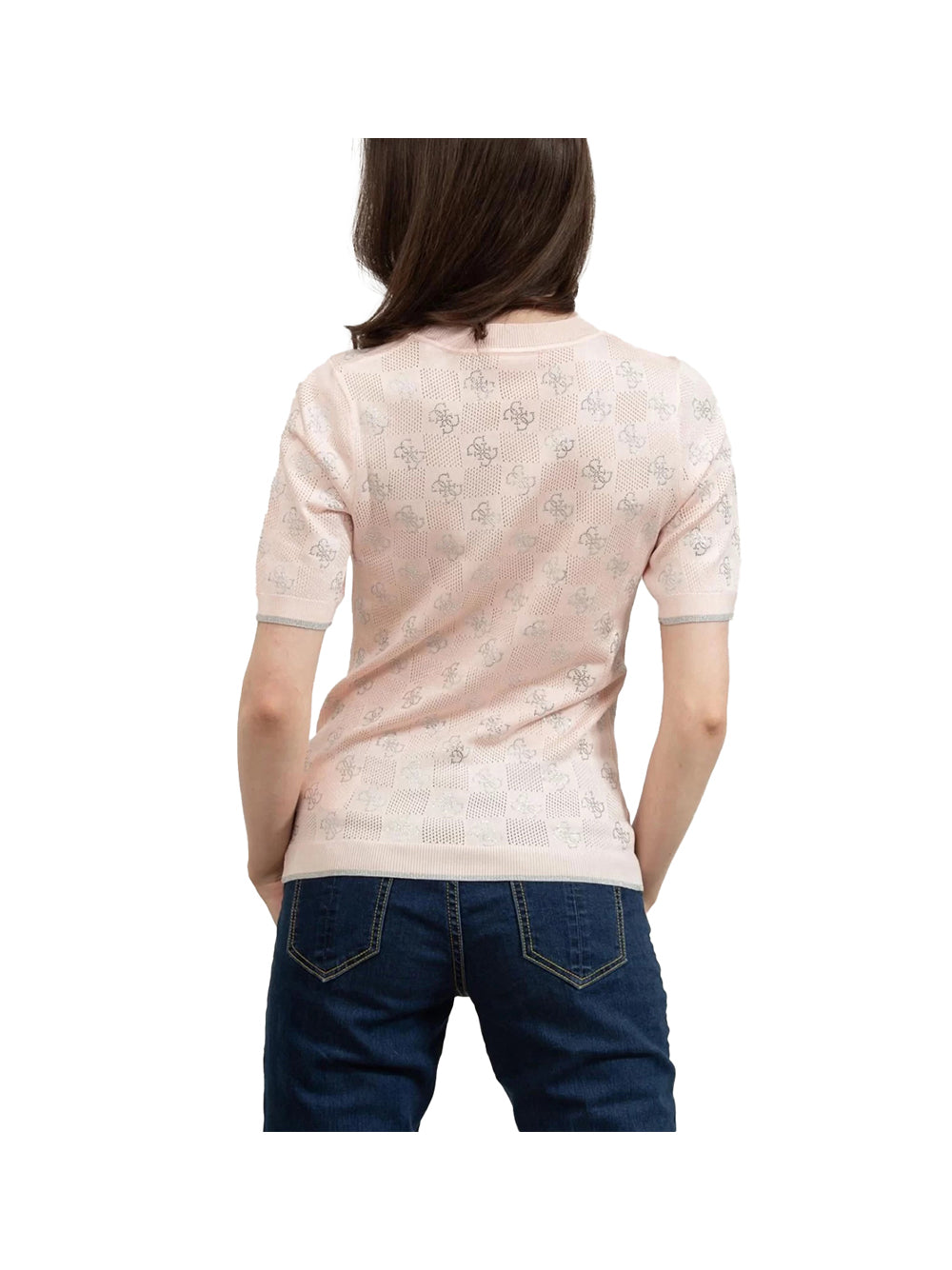 GUESS 2 USCITA Guess Maglia Donna - Bianco Rosa