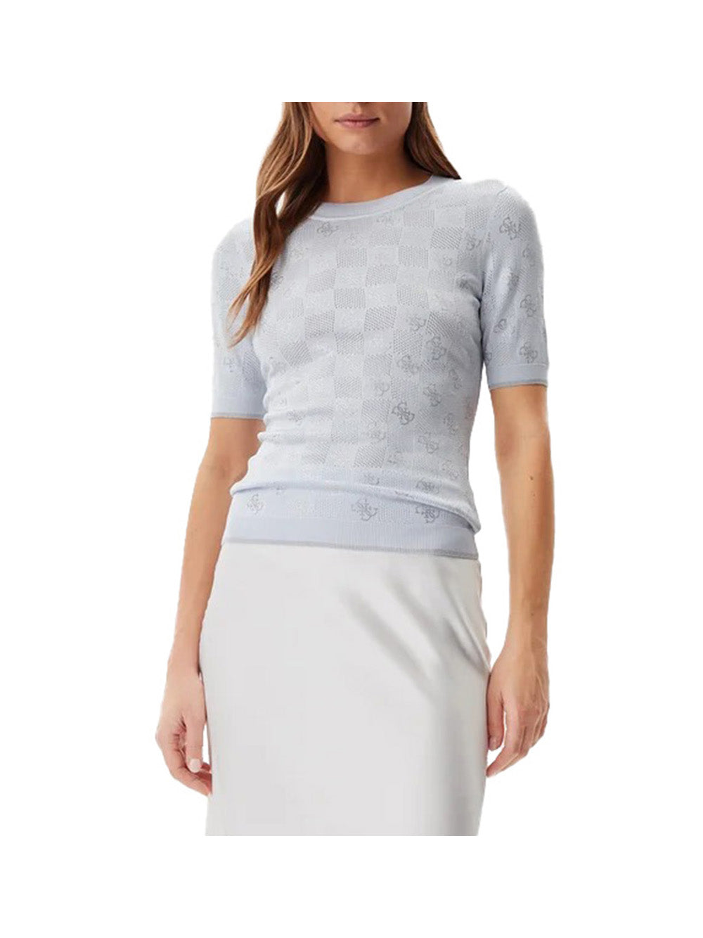 GUESS 2 USCITA Guess Maglia Donna - Bianco Ghiaccio