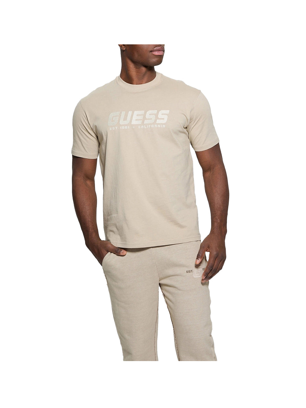 GUESS ATHLEISURE 1 USCITA Guess T-Shirt Uomo Stone - Grigio STONE