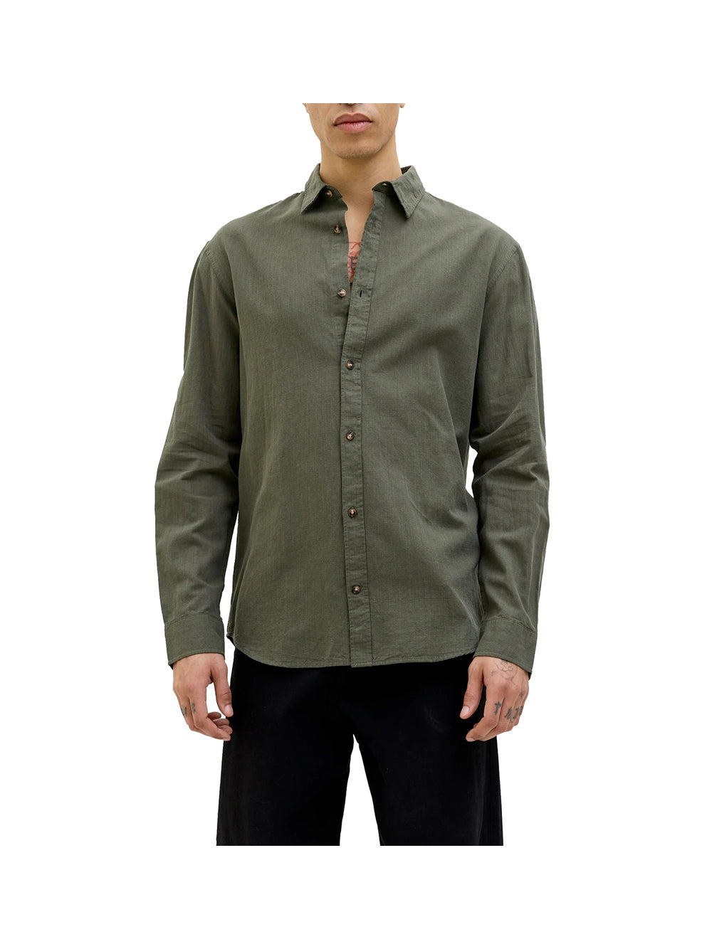 JACK&JONES PREMIUM Jack&Jones Camicia Uomo Grigio Grigio