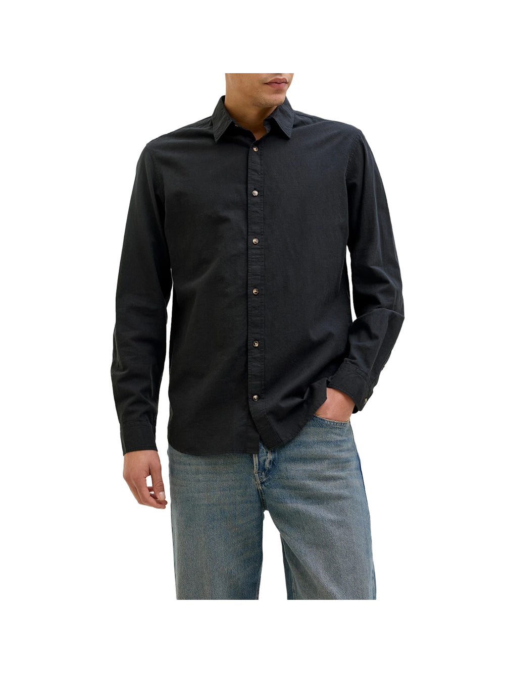 JACK&JONES PREMIUM Jack&Jones Camicia Uomo Nero Nero