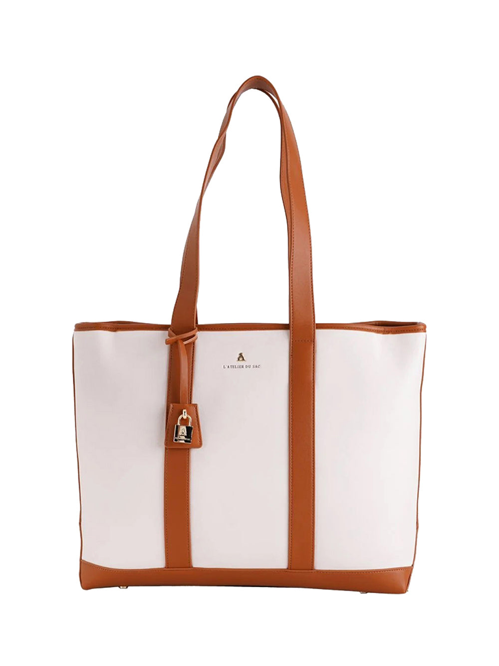 L'ATELIER DU SAC STOCK L'Atelier Du Sac Shopper Donna Bianco/marrone - Bianco BIANCO/MARRONE