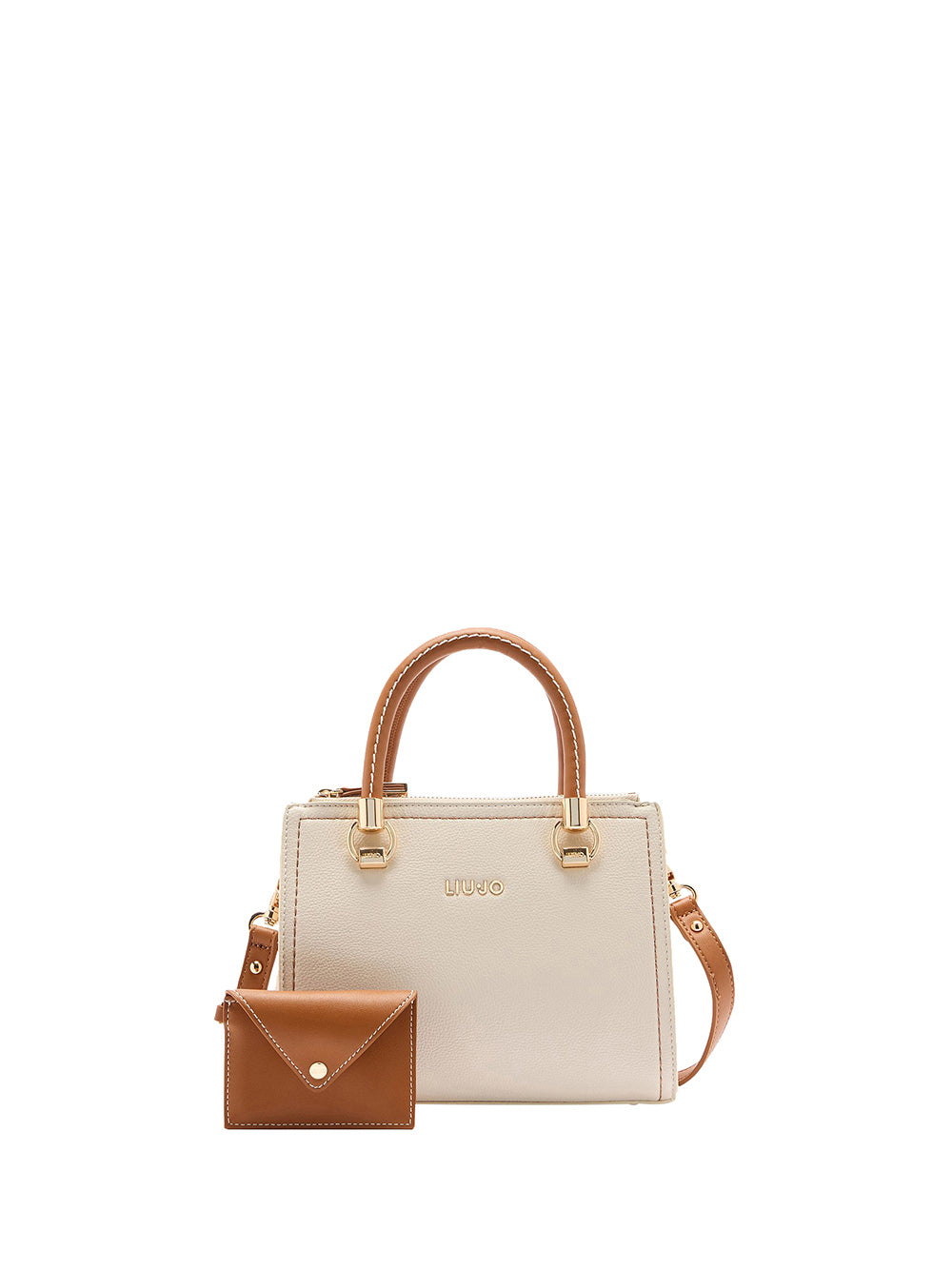 LIUJO ACCESSORI1 Liu Jo Shopper Donna Crema - Avorio Crema