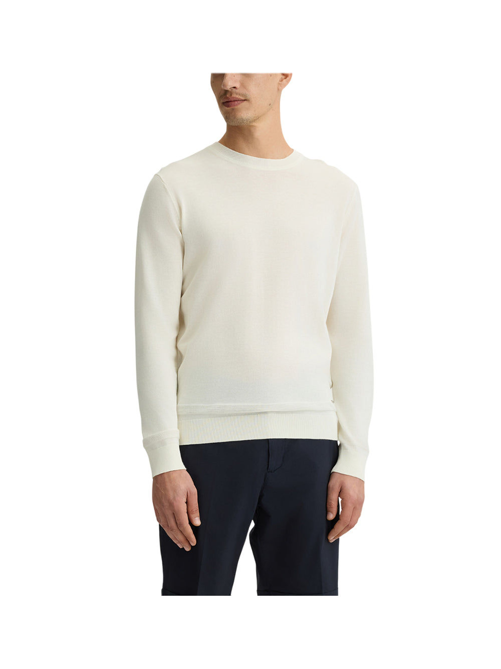 LIUJO JEANS UOMO T-Shirt Basic Tinta Unita Salvia Panna