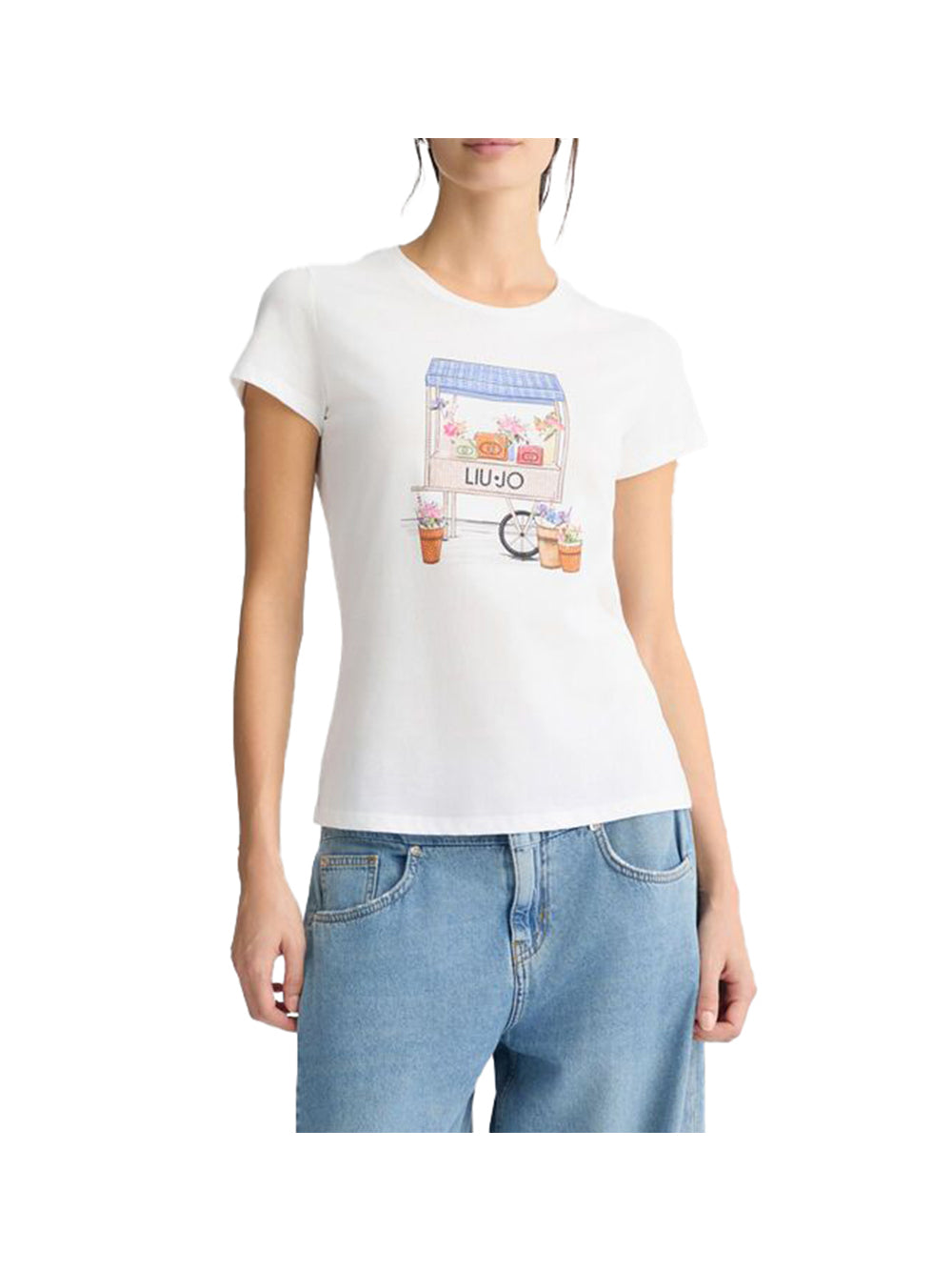 LIU.JO WHITE Liu Jo T-Shirt Donna Bianco Bianco