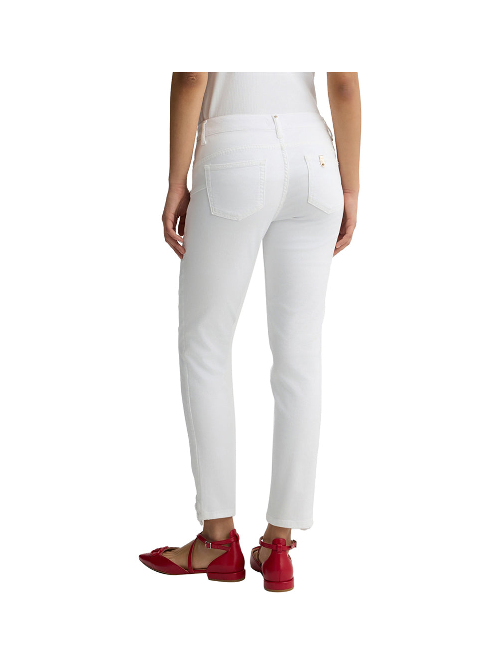 LIU.JO WHITE Liu Jo Pantalone Donna Bianco Bianco