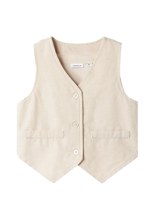 Name It Gilet Bambina Beige