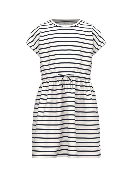 Name It Abito Bambina Bianco/blu - Multicolore