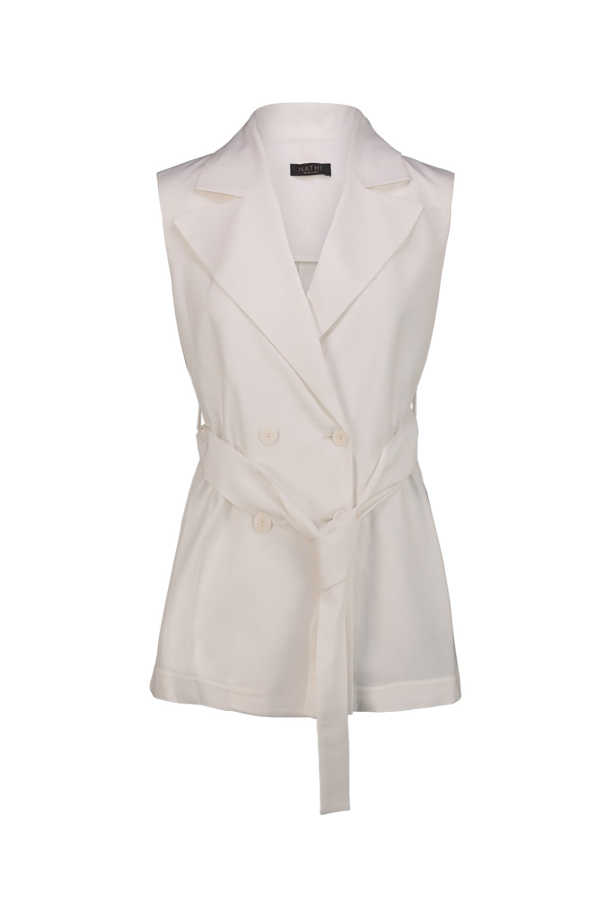 NATHI' LUXURY Nathi Luxury Gilet Donna Bianco Bianco