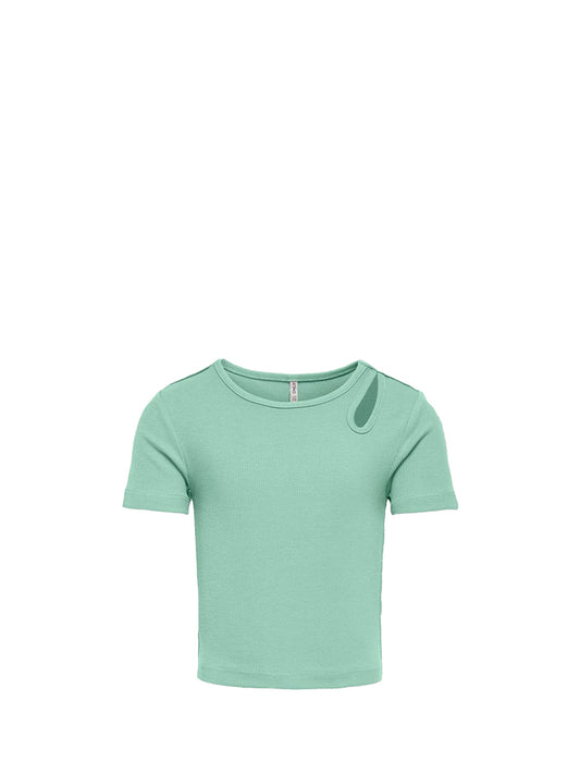 Only 1 uscita T-Shirt Basic Tinta Unita Salvia BLACK