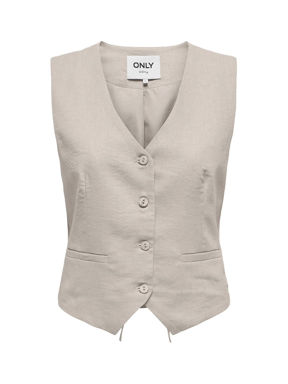 Only 1 uscita Only Gilet Donna Beige Beige