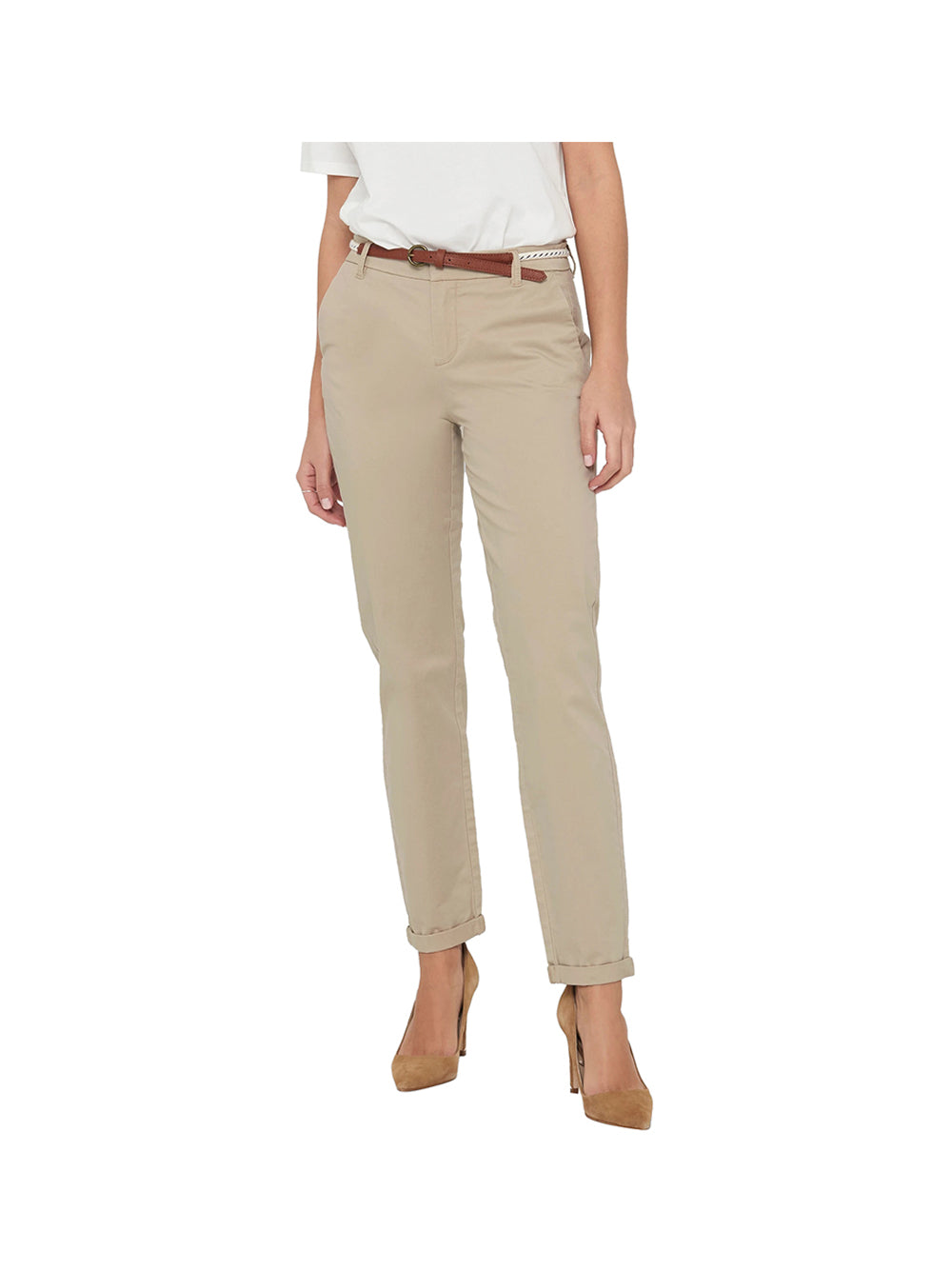 Only 2 uscita Only Pantalone Donna Beige Beige