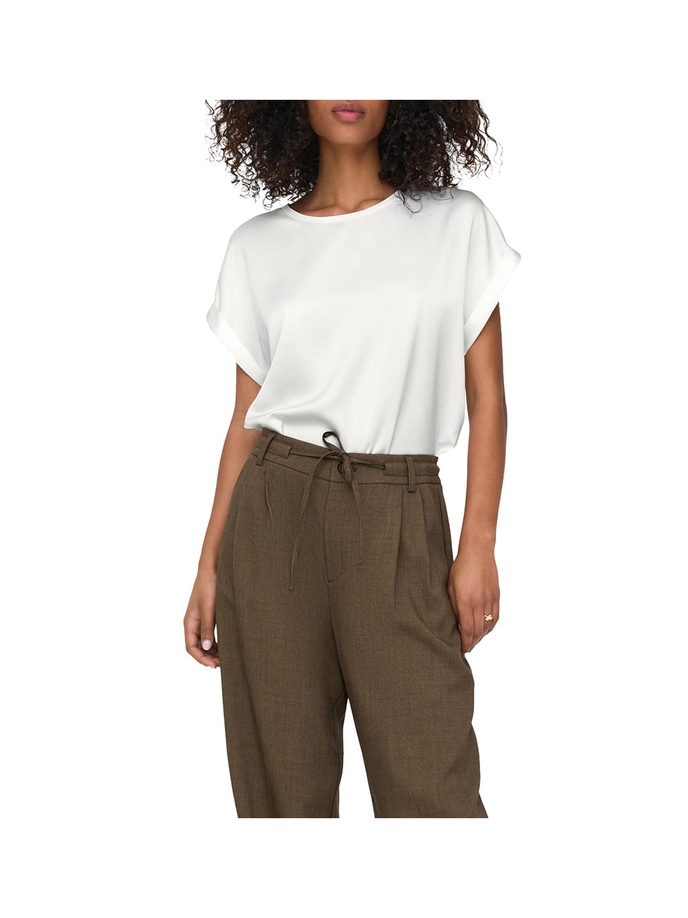 Only 2 uscita Only T-Shirt Donna Bianco Bianco