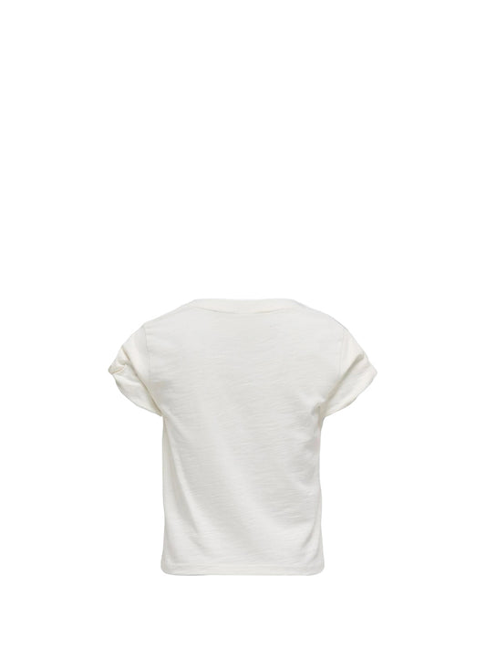 Only 2 uscita Only T-Shirt Bambina Bianco Bianco