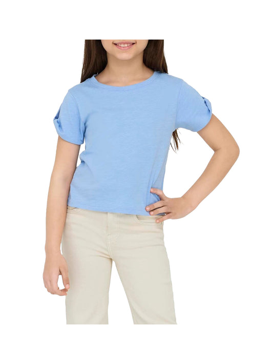 Only 2 uscita Only T-Shirt Bambina Azzurro - Blu Azzurro