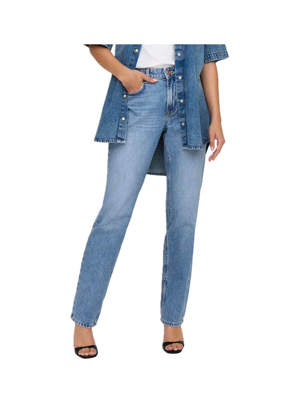 ONLY STOCK Only Jeans Donna Denim - Blu DENIM
