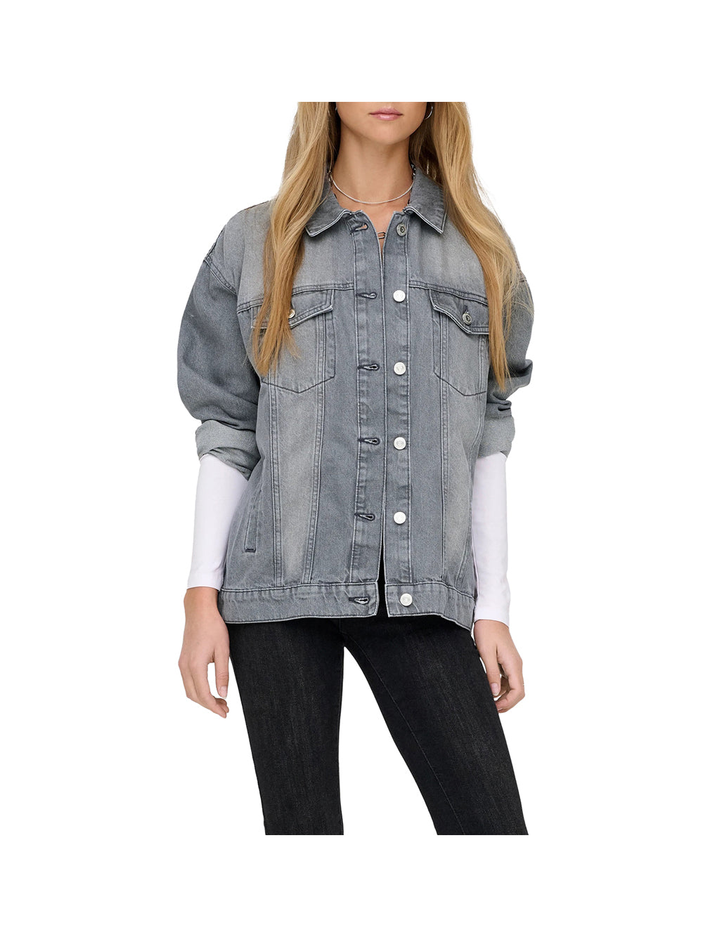 ONLY STOCK Only Camicia Donna Grigio Grigio