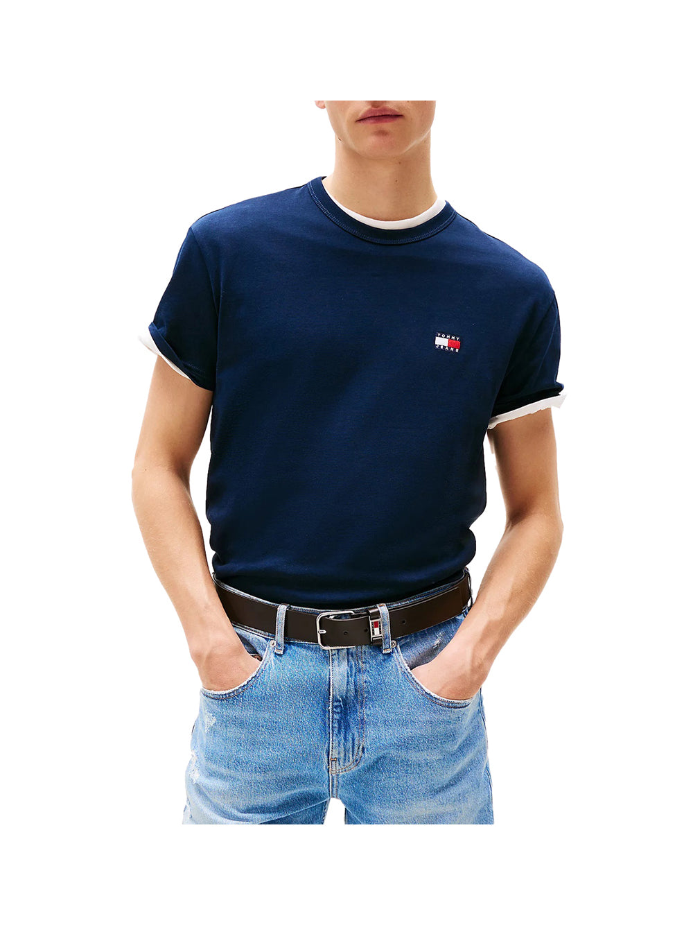 TOMMY JEANS 2USCITA Tommy Jeans T-Shirt Uomo Dark Night Navy - Blu Dark Night Navy