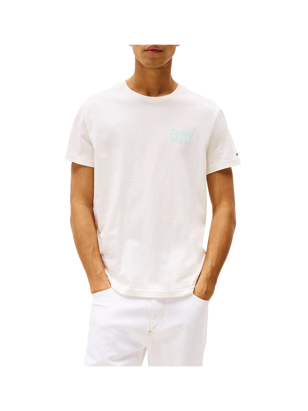 TOMMY JEANS 2USCITA Tommy Jeans T-Shirt Uomo Ancient White - Bianco Ancient White