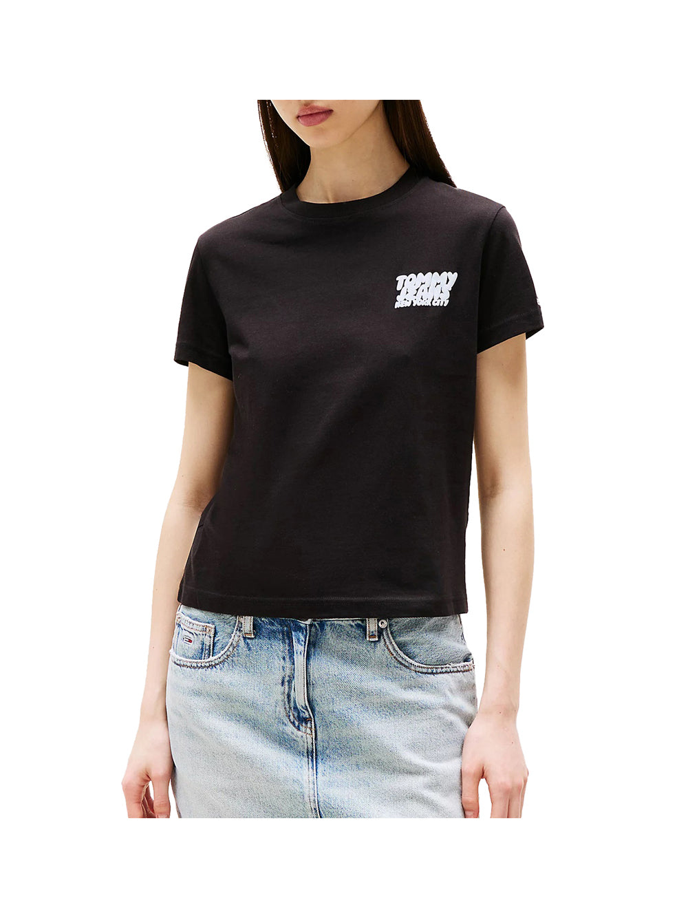 Only 1 uscita T-Shirt Basic Tinta Unita Salvia BLACK