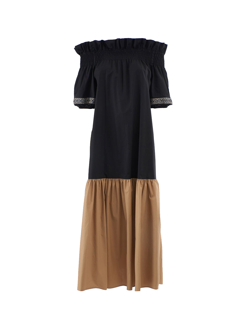 YES ZEE STC Yes Zee Abito Donna Nero/beige - Multicolore Nero/beige