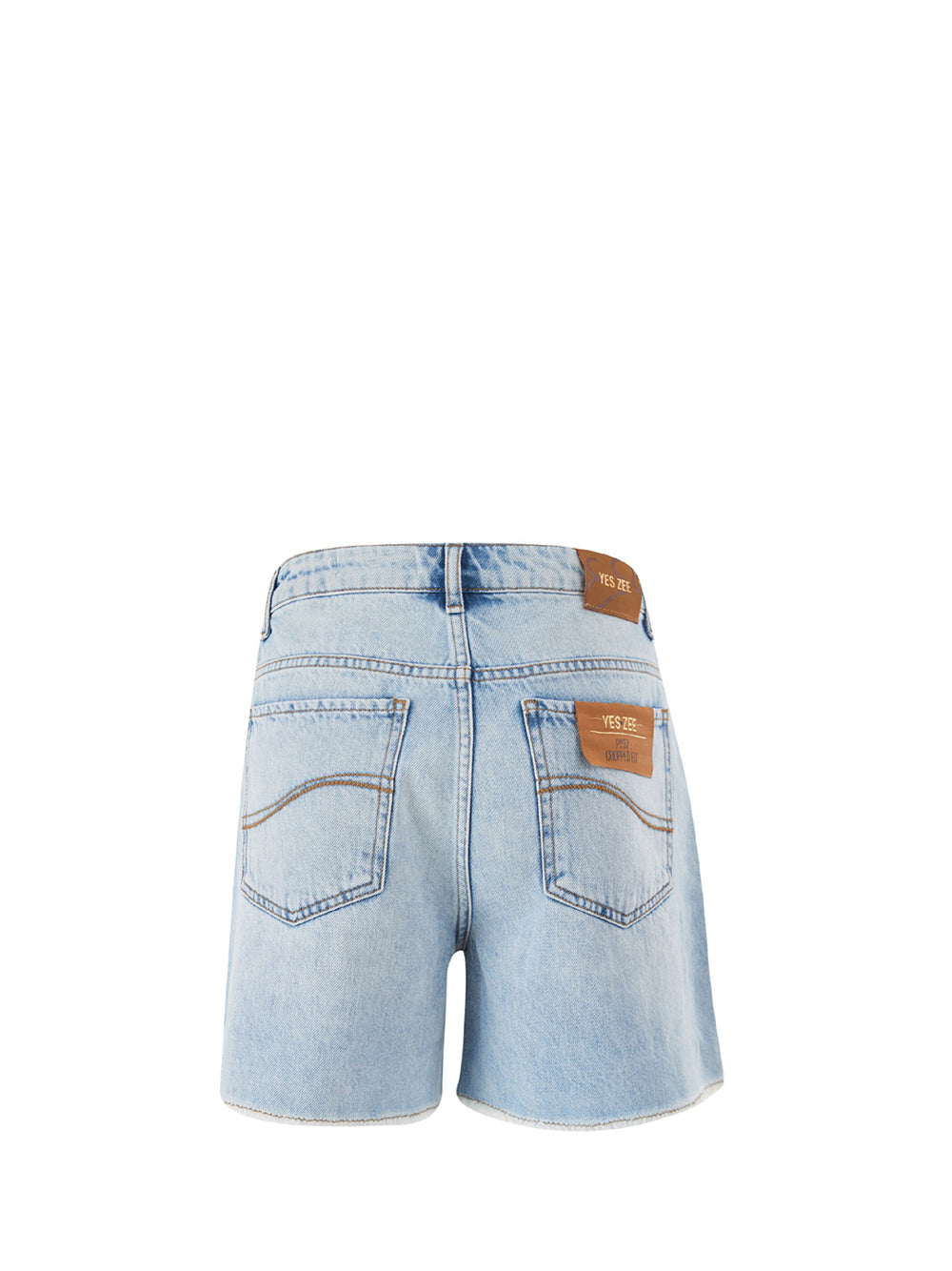 YES ZEE STC Yes Zee Short Donna Denim - Blu DENIM