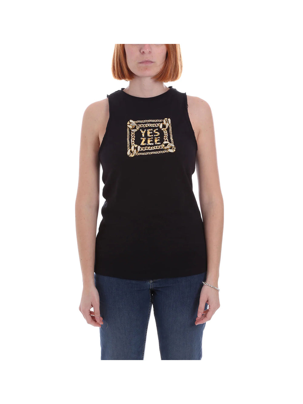YES ZEE STC Yes Zee T-Shirt Donna Nero Nero