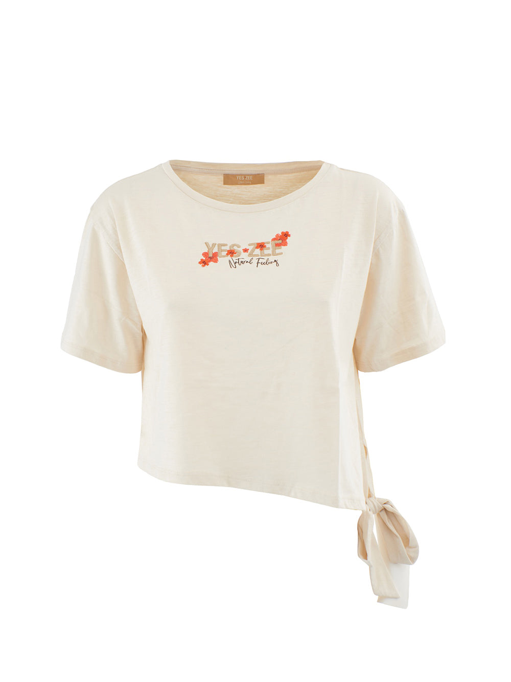 YES ZEE STC Yes Zee T-Shirt Donna Beige Beige