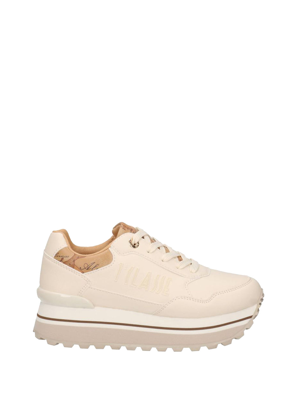 2 PRIMA CLASSE Alviero Martini Sneakers Donna Bianco Sporco/geo Beige - Bianco Bianco Sporco/Geo Beige