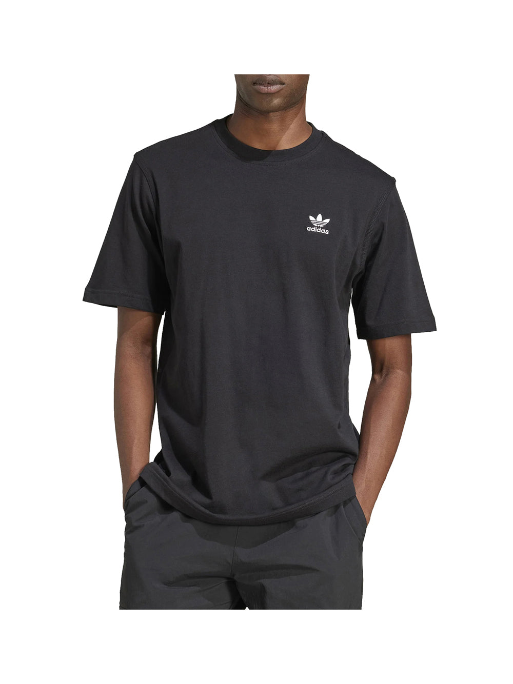 ADIDAS Adidas T-Shirt Trefoil Ess Tee Uomo Nero Nero