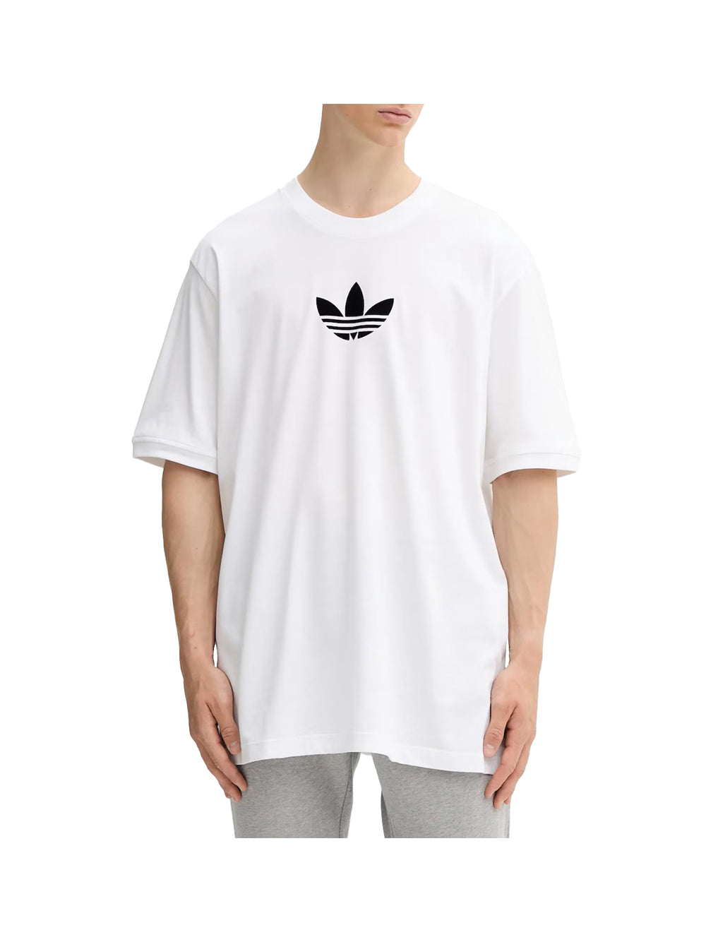 ADIDAS Adidas T-Shirt Uomo Bianco/nero - Bianco Bianco/nero